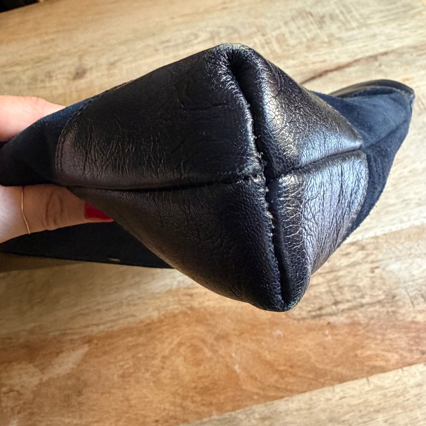 Borsetta vintage nero/blu
