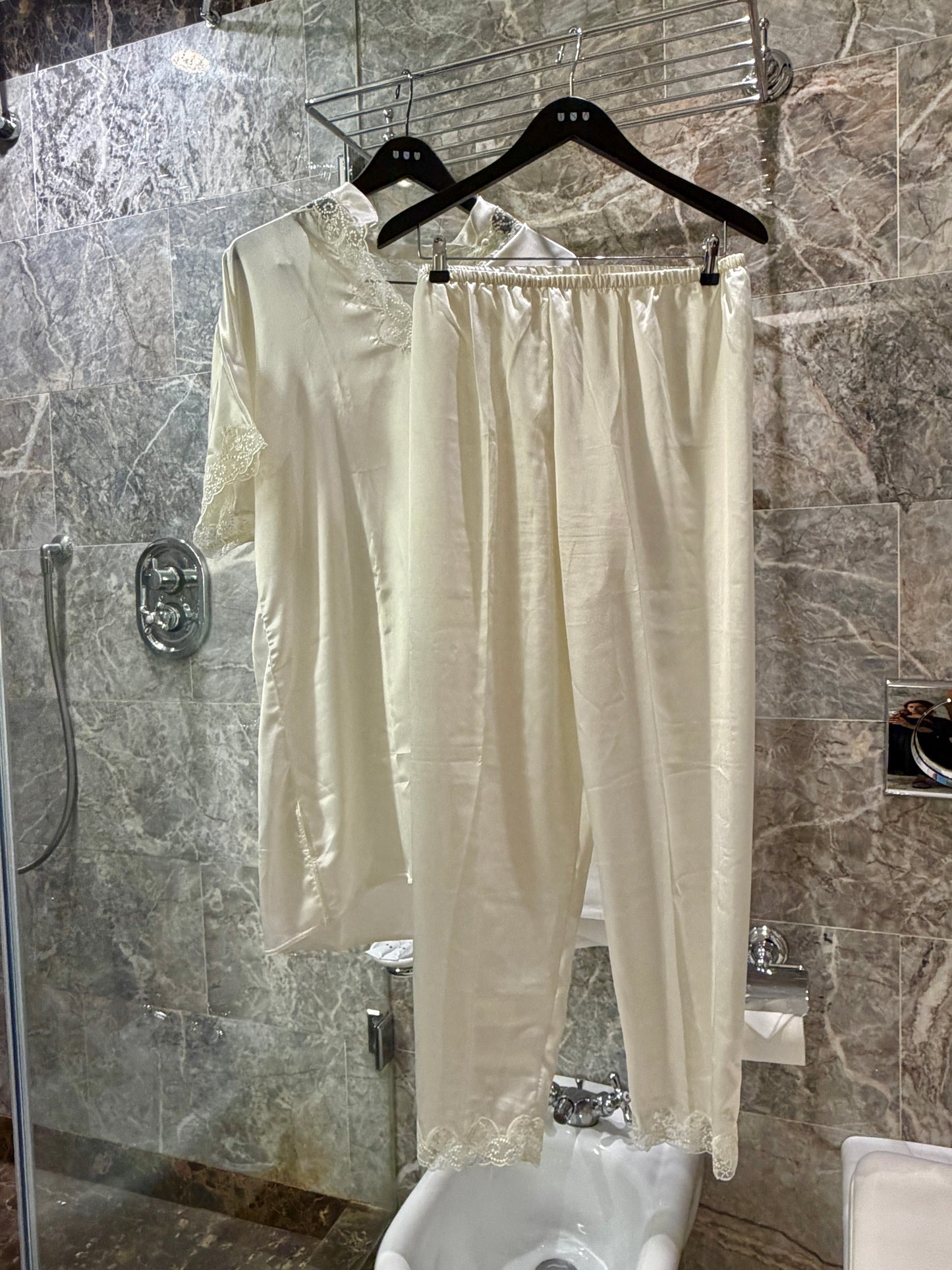 Pigiama vintage avorio L/XXXL