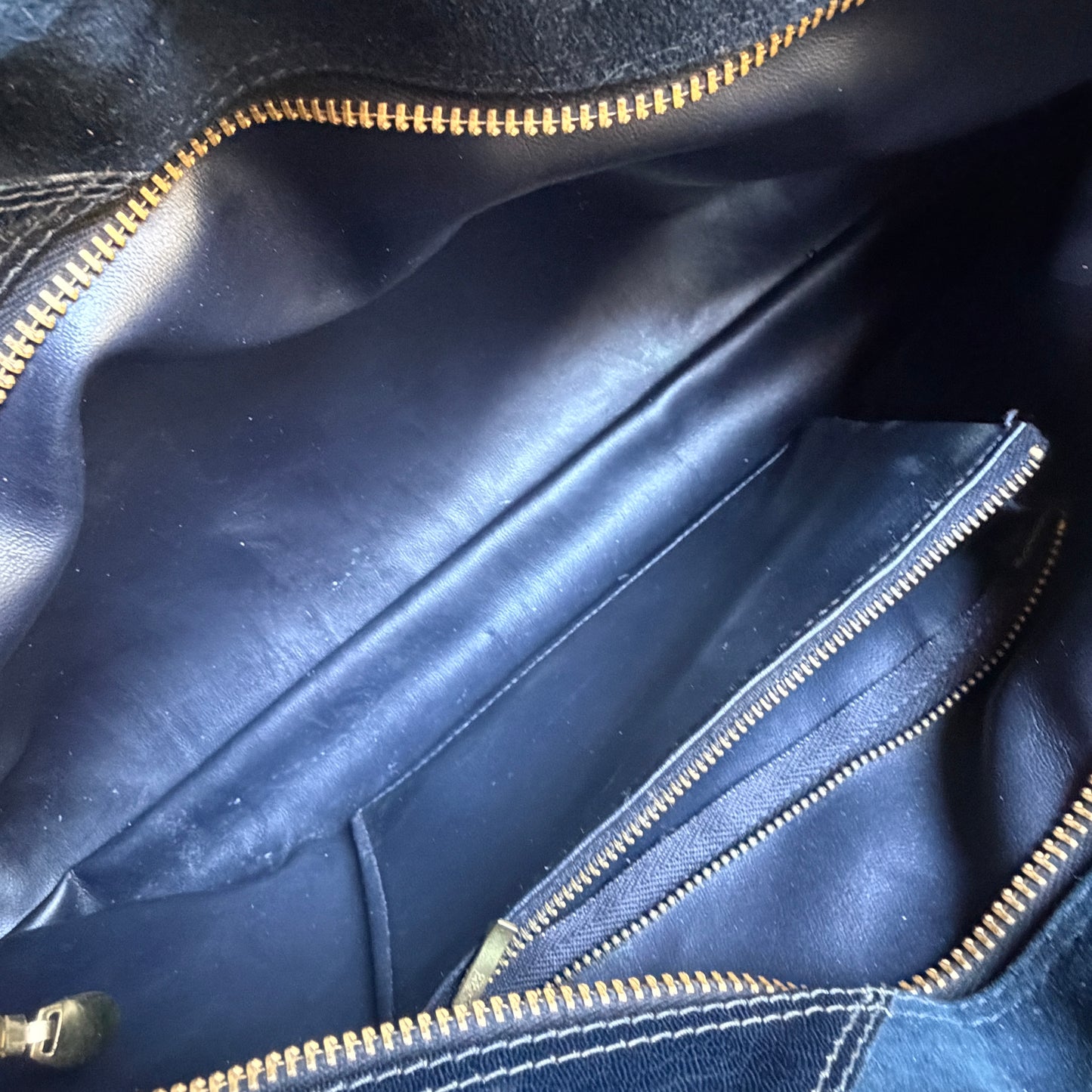 Borsetta vintage nero/blu