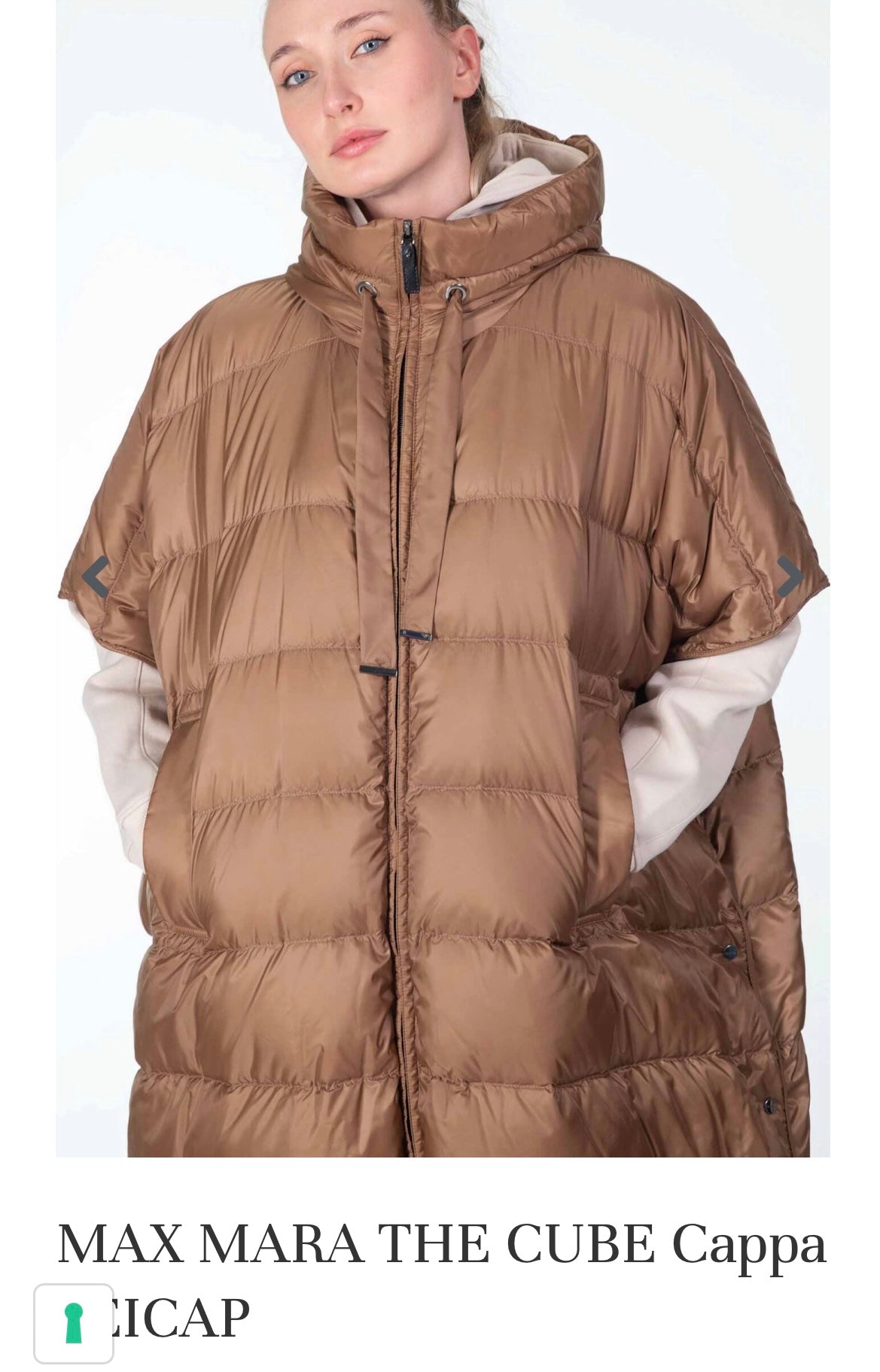 Max Mara cappa the cube TU