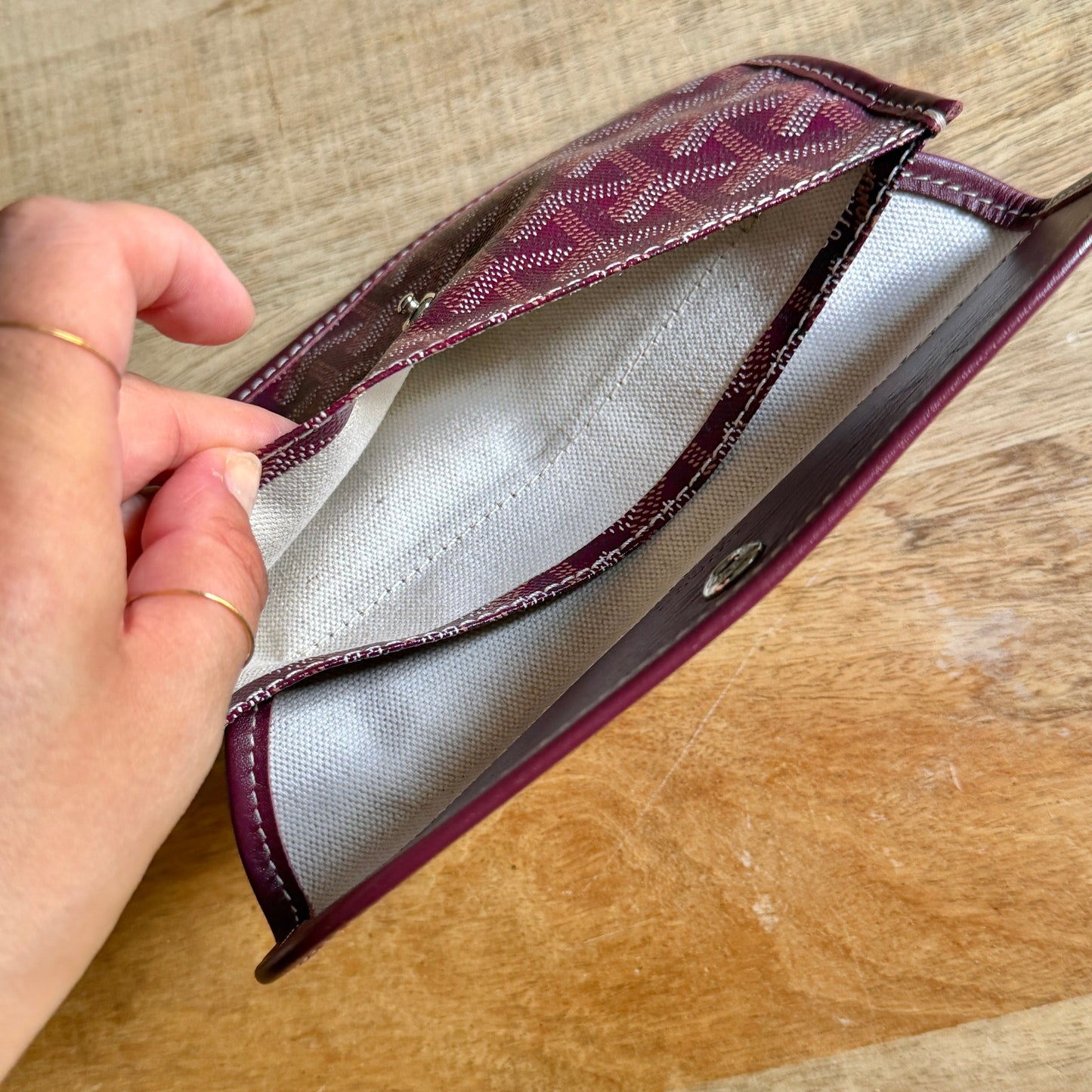 Goyard pochette bordeaux