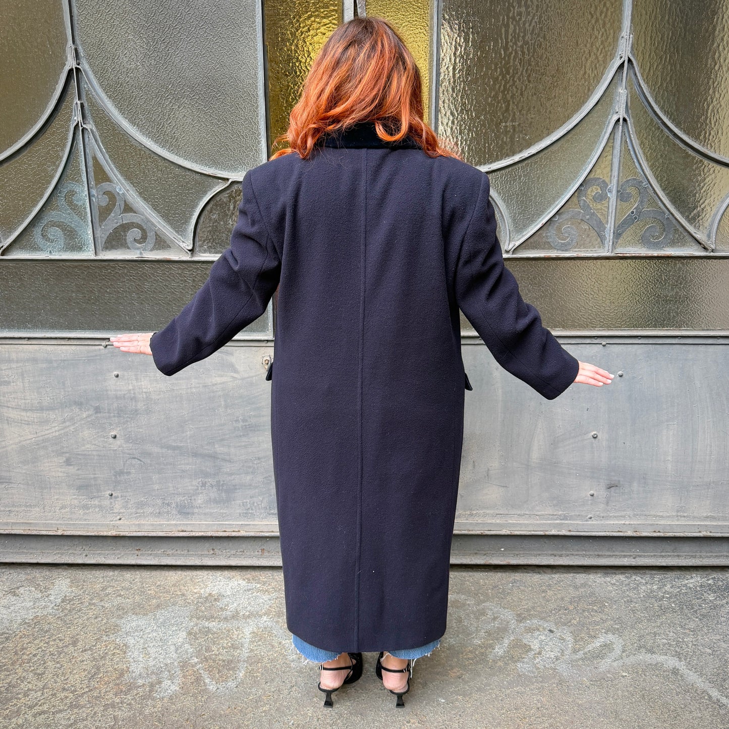 Cappotto blu vintage L/XXXL