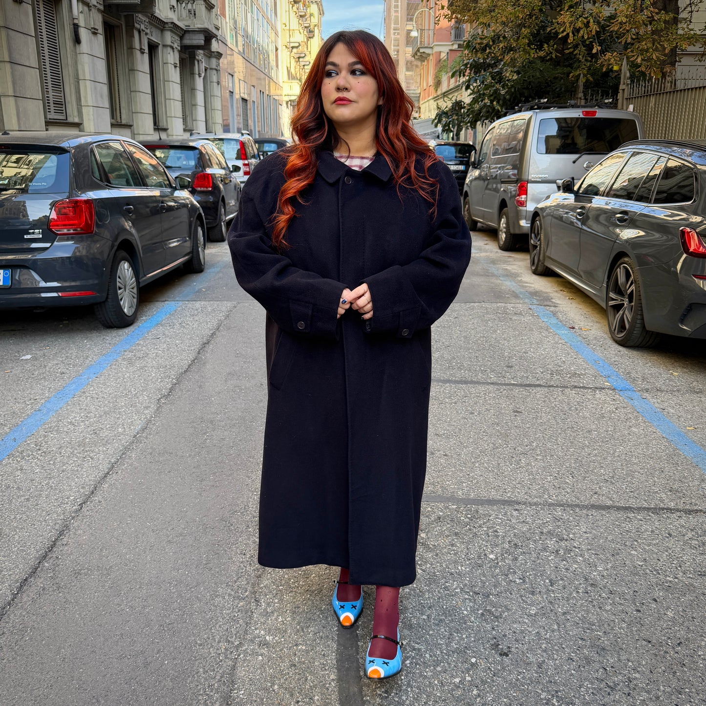 Cappotto blu sartoriale L/XXXL