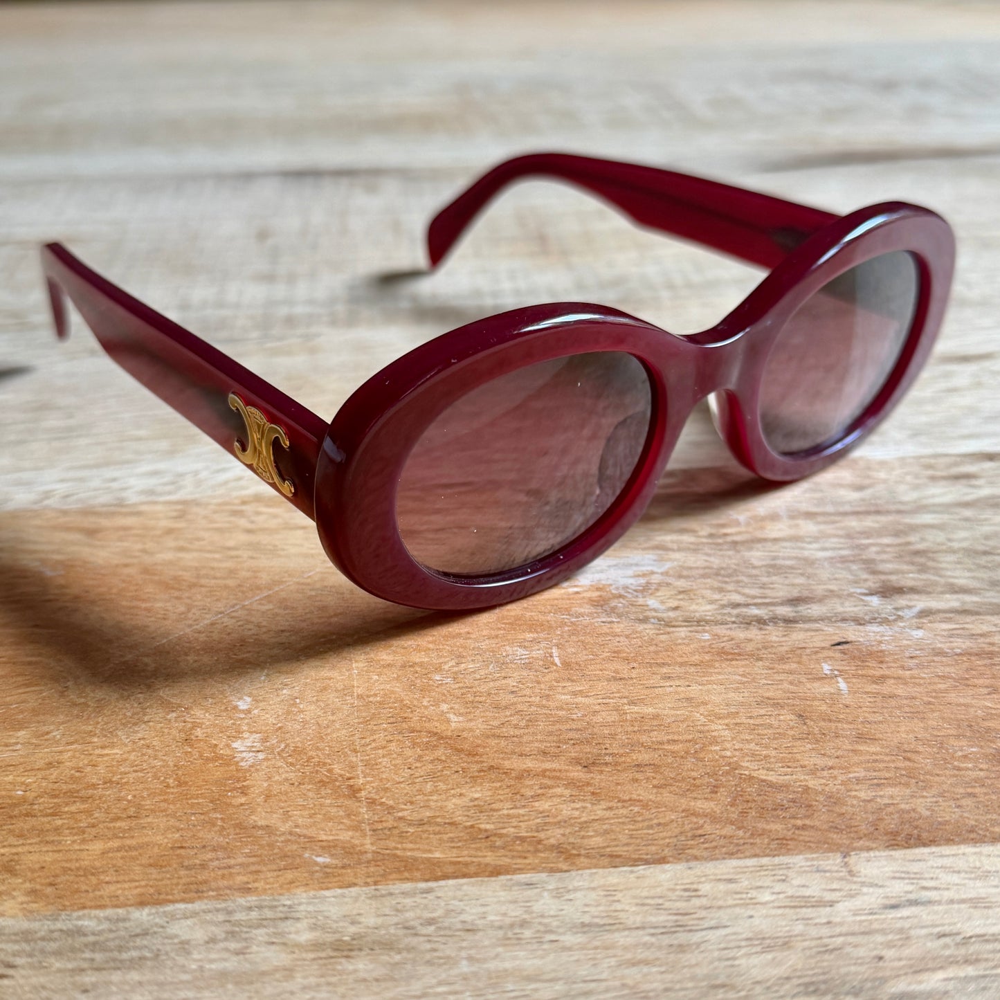 Celine  burgundy triomphe occhiali