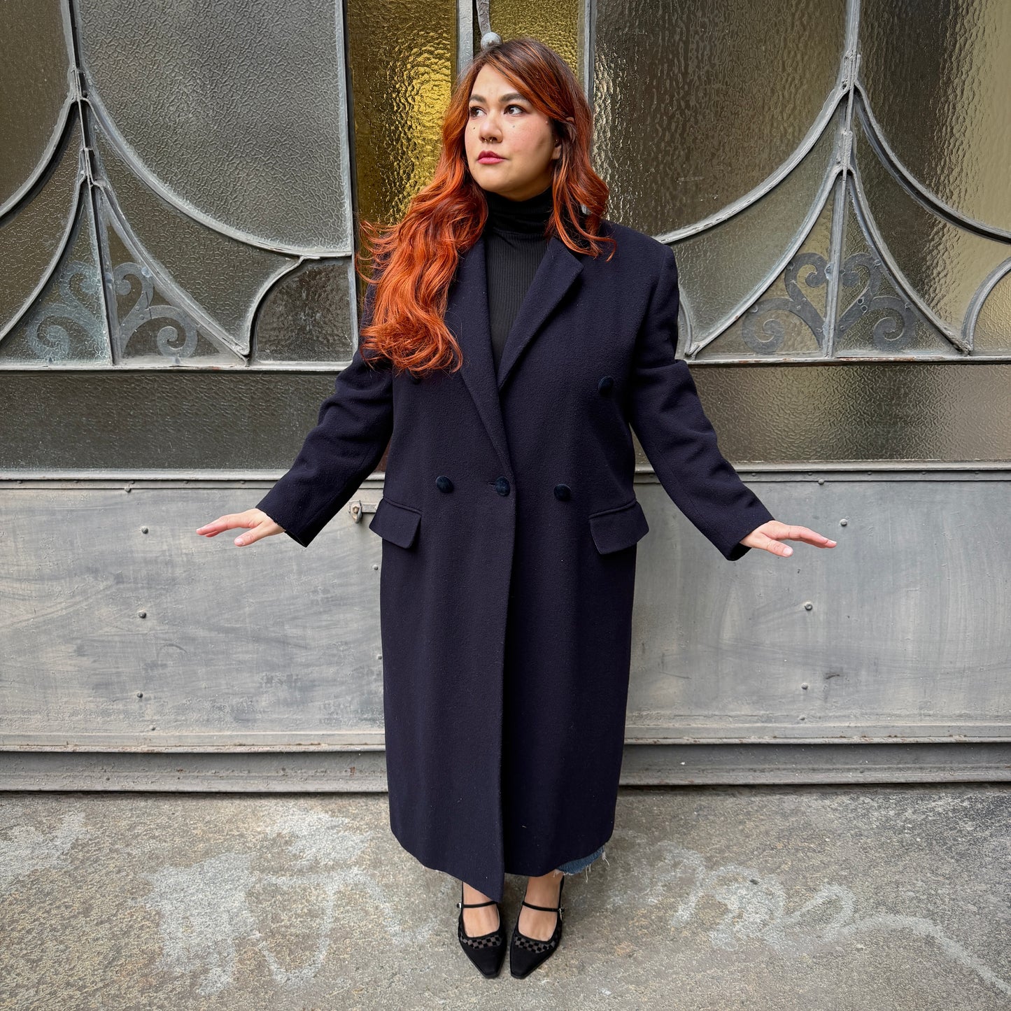 Cappotto blu vintage L/XXXL
