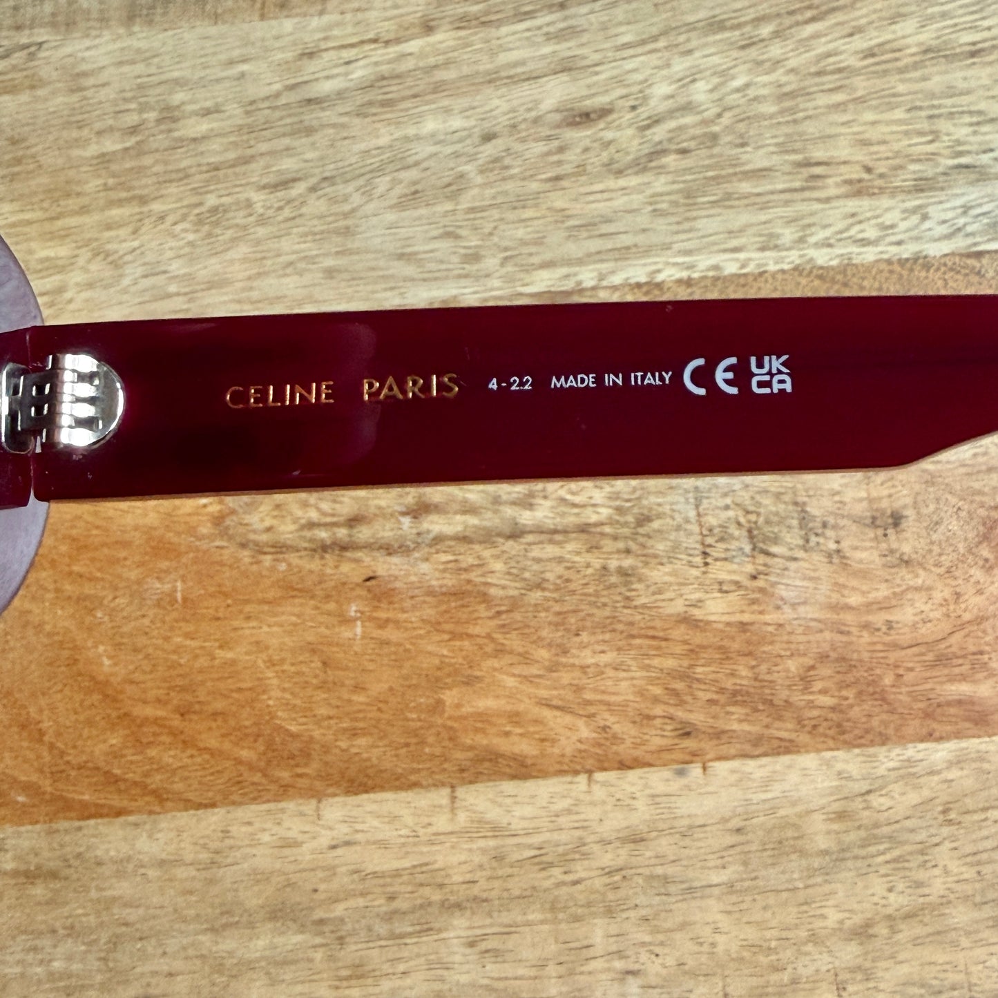 Celine  burgundy triomphe occhiali