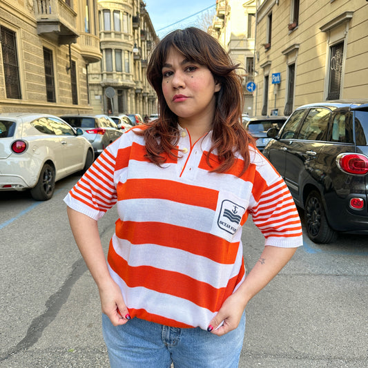 Polo vintage righe L/XXXL